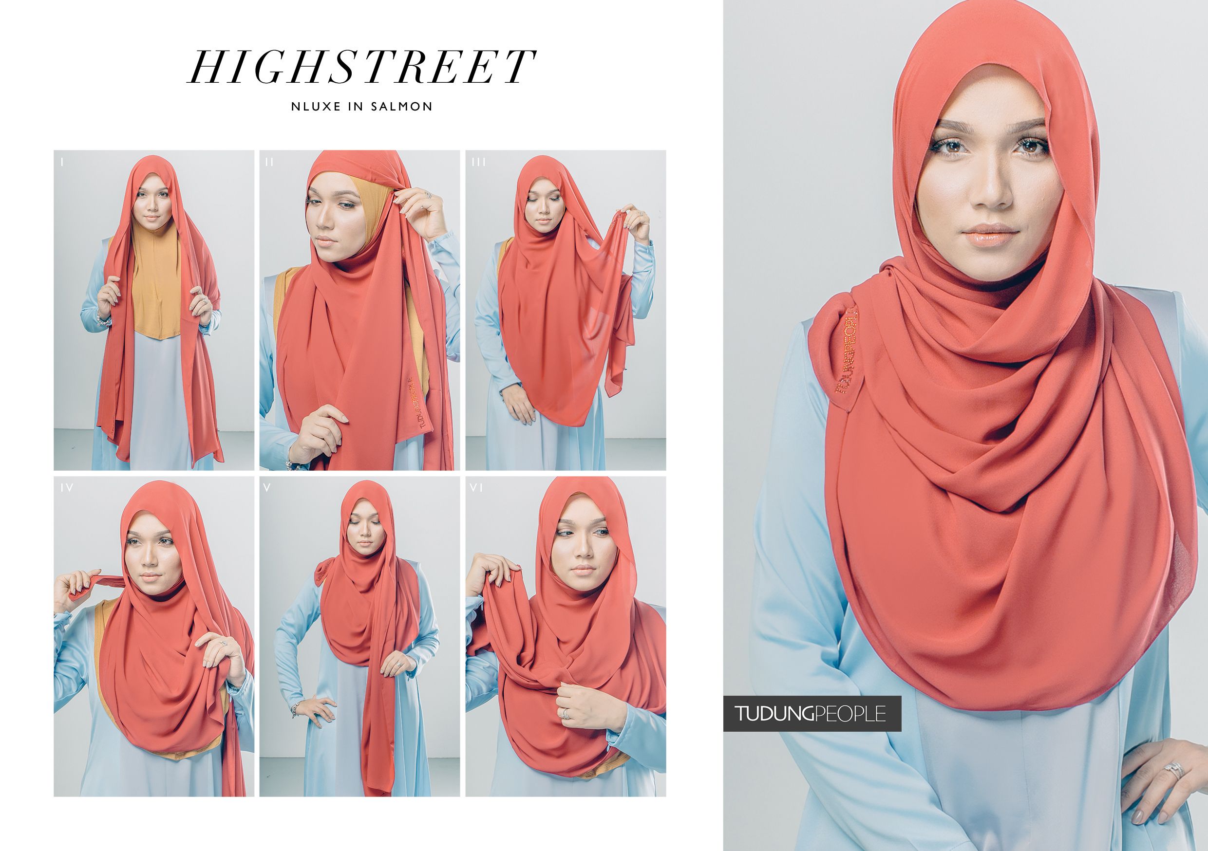 Tutorial Tudung Bawal Ikat Belakang: Rahsia Gaya: 7 Ikat Tudung Bawal Belakang Menawan Hati